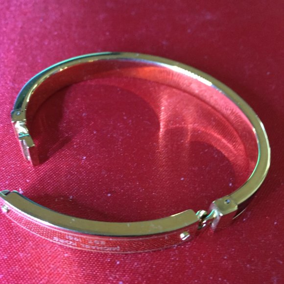 Michael Kors Logo Plaque Bangle Bracelet - Picture 4 of 8